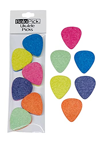 bolopick púas de fieltro para ukelele, Fiesta12Pk