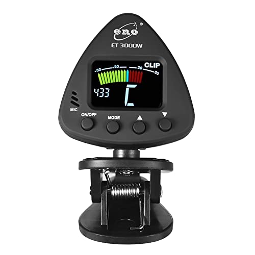 LUCHONG Flauta Trompeta, afinador de Instrumentos de Viento ET 3000W admite Modos de afinación de...