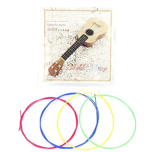 Alomejor Ukelele String 4pcs Nylon Ukulele String Set Guitar Strings Reemplazo de Cuerdas para Guitarra...