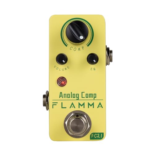 FLAMMA FC21 - Pedal de compresor para guitarra eléctrica, efecto de compresión óptica, True Bypass