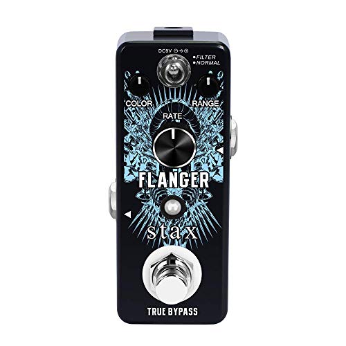 Stax Flanger - Pedal de guitarra analógica clásico con flanger para guitarra eléctrica, filtro de bajo...