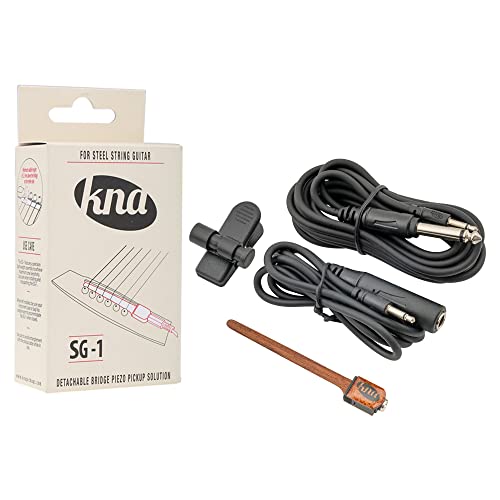 KNA SG-1 Portátil Pastilla Piezo Pickup para Guitarra Acústica de Cuerdas de Acero
