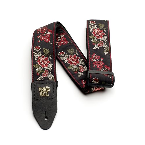Ernie Ball Jacquard Correa para guitarra - Red Rose
