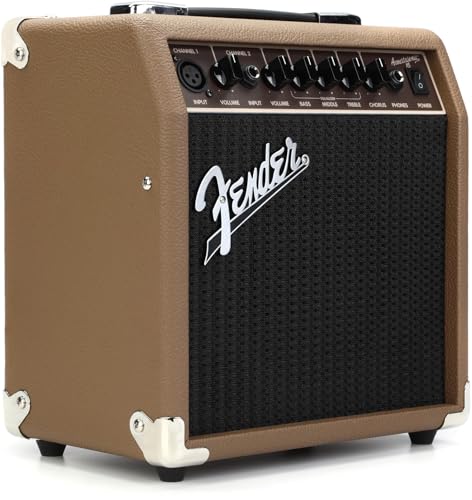 Fender Acoustasonic Guitar Amp for Acoustic Guitar, 15 Watts, with 2-Year Warranty 6 Inch Speaker, Dual...