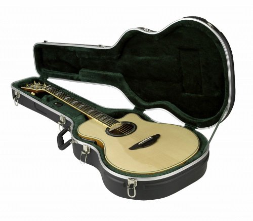 SKB 1SKB-3 Thin-line Acoustic-Electric/Classic Shaped Hardshell, Standard Latches, Handle