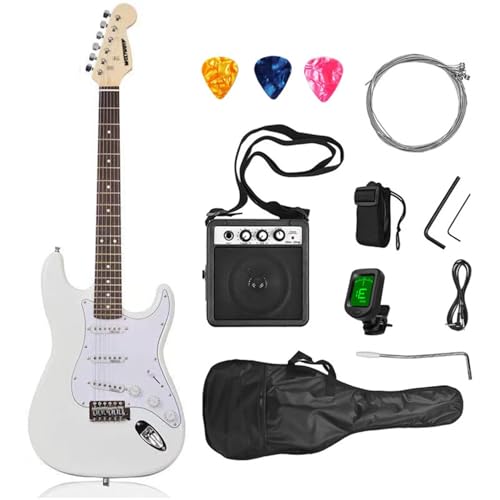 NOVAKA Juego de guitarra eléctrica, guitarra eléctrica con bolsa de almacenamiento, (incluye púa,...