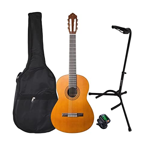 YAMAHA - Paquete De Guitarra Acustica C40 Atril Funda Afinador