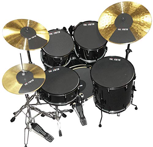 Vic Firth - Batería Vic Firth con silenciador, prepack de 25, 30, 35, 40, 55 cm, Hi-Hat y Platillo (2)