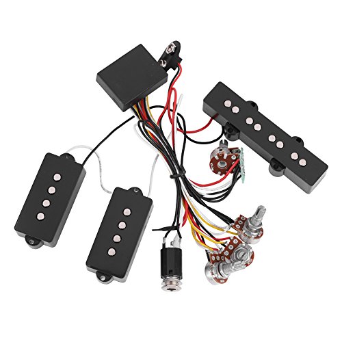Tbest Bass Guitar Pickups,Pickup Ecualizador de Pastillas de Guitarra,Pastilla de Circuito de Activo...