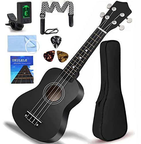 Ukelele de 4 Cuerdas, 21 Pulgadas Ukelele Clásico, Ukeleles Profesionales para Principiantes con Correa...
