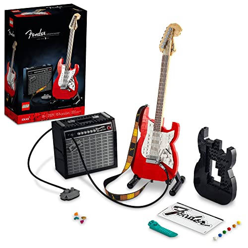 LEGO - Kit de construcción Ideas Fender Stratocaster 21329, ideal para guitarristas y amantes de la...