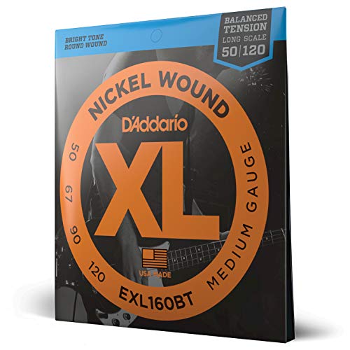 D'Addario Bajo Electrico Cuerdas | Cuerdas Bajo Electrico | Juego de Cuerdas Bajo Electrico | EXL160BT,...