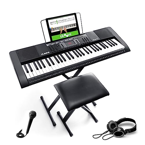 Alesis Melody 61 MKII - Piano Eléctrico con 61 Teclas, Teclado Musical con Altavoces, Audífonos,...