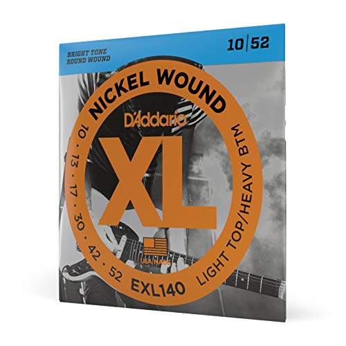 D'Addario | XL | Cuerdas para Guitarra Eléctrica | 6 cuerdas | Calibre ligero agudos/pesado graves,...