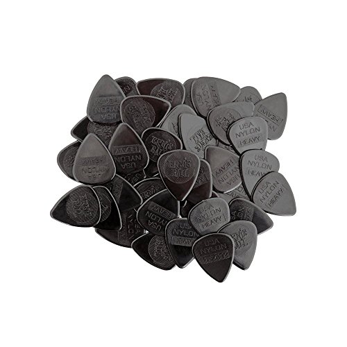 Ernie Ball - Púas para guitarra, nailon moldeado por inyección, gruesas, 0,97mm, bolsa de 50