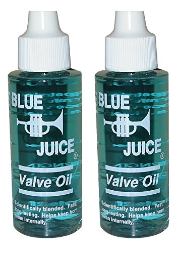 Blue Juice 2 Oz líquida. Aceite para válvula de trompeta, paquete de 2