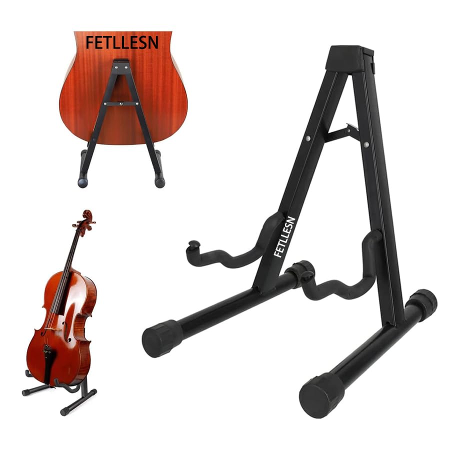 FETLLESN - Soporte ajustable para violonchelo con marco en A, compatible con violín 1/8-4/4, guitarras...