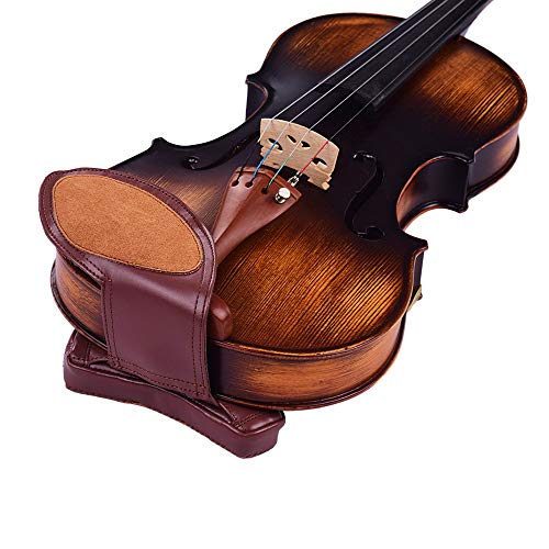 Almohadilla de Piel de Oveja, Accesorios para violín, cojín para reposapiés de Hombro y Barbilla para...