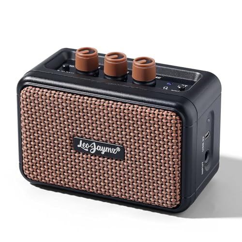 Amplificador de guitarra Leo Jaymz - Mini 5W Dual Speaker BT - Batería recargable - Modos...