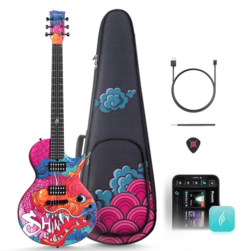 Enya - Guitarra eléctrica Shinichi Kobayashi Signature Loong Nova Go Sonic Smart Electric, guitarra de...