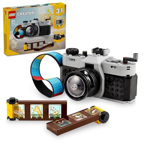 LEGO 31147 Creator 3en1 Cámara Retro Juguete Convertible en una videocámara o un televisor, Modelos...