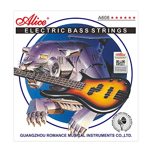 Cuerdas de guitarra baja, cuerda de bajo Alice, 5 cuerdas, calibre medio, cuerda de aleación de níquel...