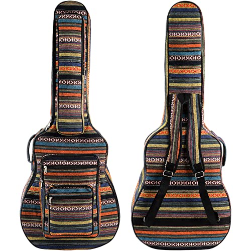 Tosnail - Bolsa para guitarra acústica de 43 pulgadas con correa para mochila y 5 bolsillos, bolsa de...