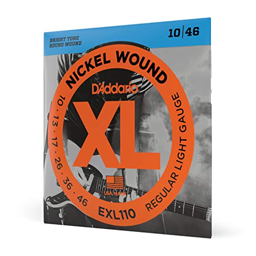 D'Addario Cuerdas Guitarra - Cuerdas para guitarra eléctrica de níquel XL - EXL110 - Para guitarras de...