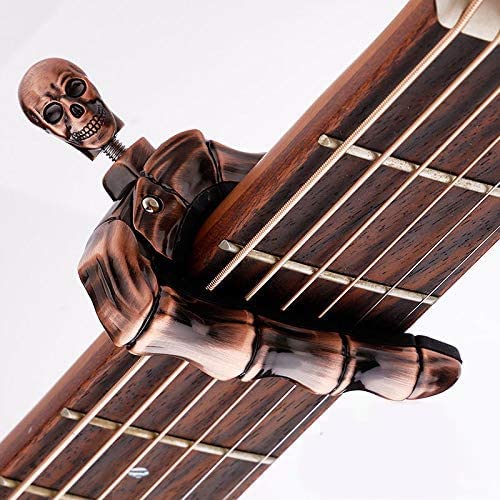 Geva - perilla de calavera para guitarra acústica y eléctrica, universal, 4, 5, 6, 12 cuerdas, para...