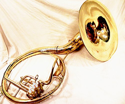IM Brass Bb Sousafhone, 22 pulgadas, dorado, estilo moderno con acabado pulido y bolsa de transporte