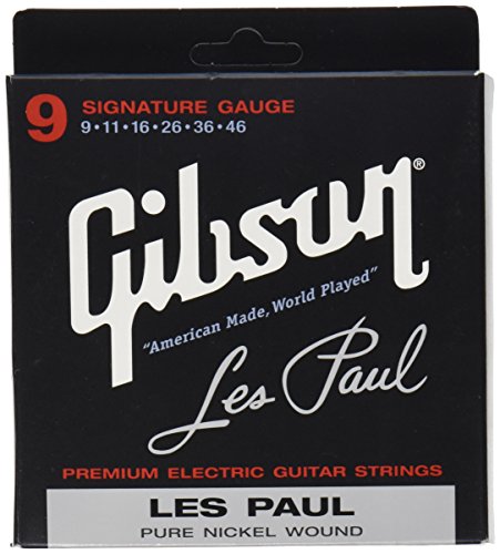 Gibson Les Paul - Cuerdas de guitarra eléctrica premium, calibre 9-46