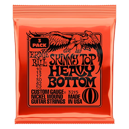 Ernie Ball Skinny Top Heavy Bottom Slinky - Cuerdas para guitarra eléctrica, entorchado de níquel, 3...