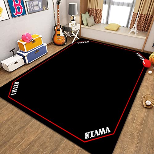 UNBOSTEN Drum Rug,Alfombra para Tambor,Alfombra batería,Antideslizante, Alfombra insonorizada,...