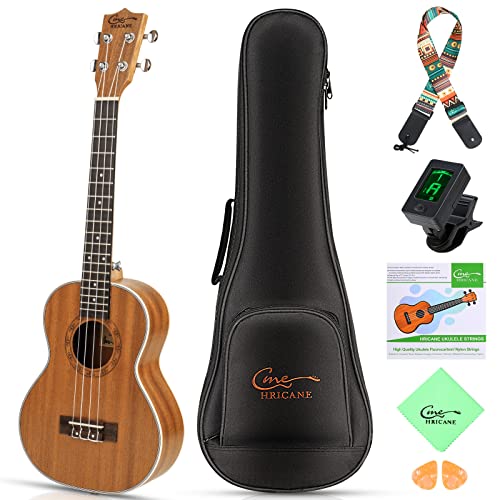 Hricane - Ukelele de concierto de 23 pulgadas UKS-2, ukeleles de 4 cuerdas para principiantes, ukele...