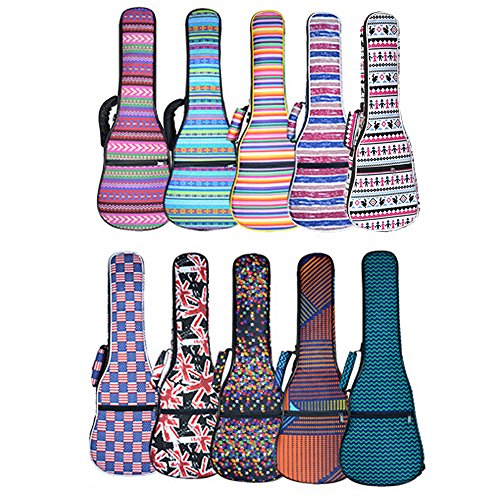 Hot Seal Colorida funda de ukelele con Acolchado de esponja de 10 mm duradero y bolsa con almacenamiento,...