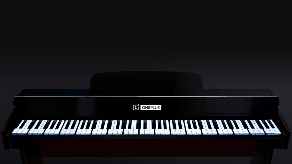 Piano OnePlus con teclado de teléfono inteligente