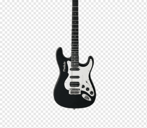 Guitarras Eléctricas Blancas con Negro